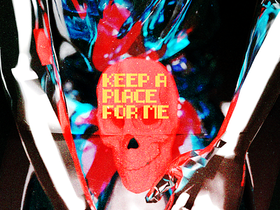 Keep A Place For Me 3d abstract chrome geometric glow skull subsurface scattering