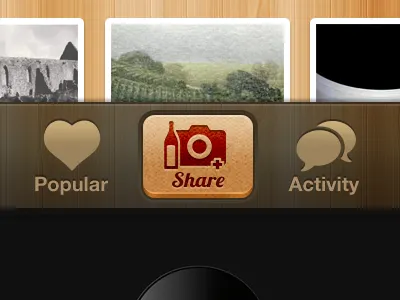 Wine App iPhone UI bronze fabric icon interface iphone red texture ui wine wood