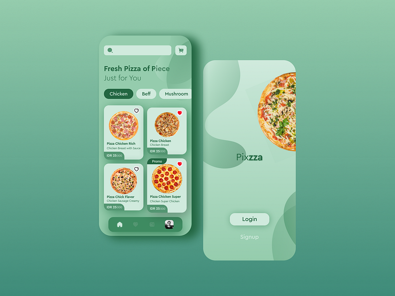 Pizza App UI Design by Dicky Afisena on Dribbble