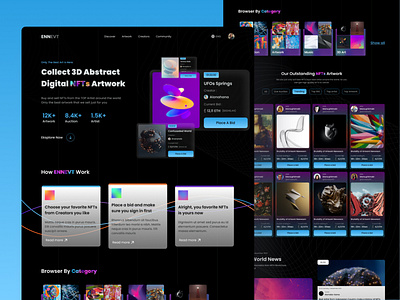 ENNEVT - NFT Website Landing Page