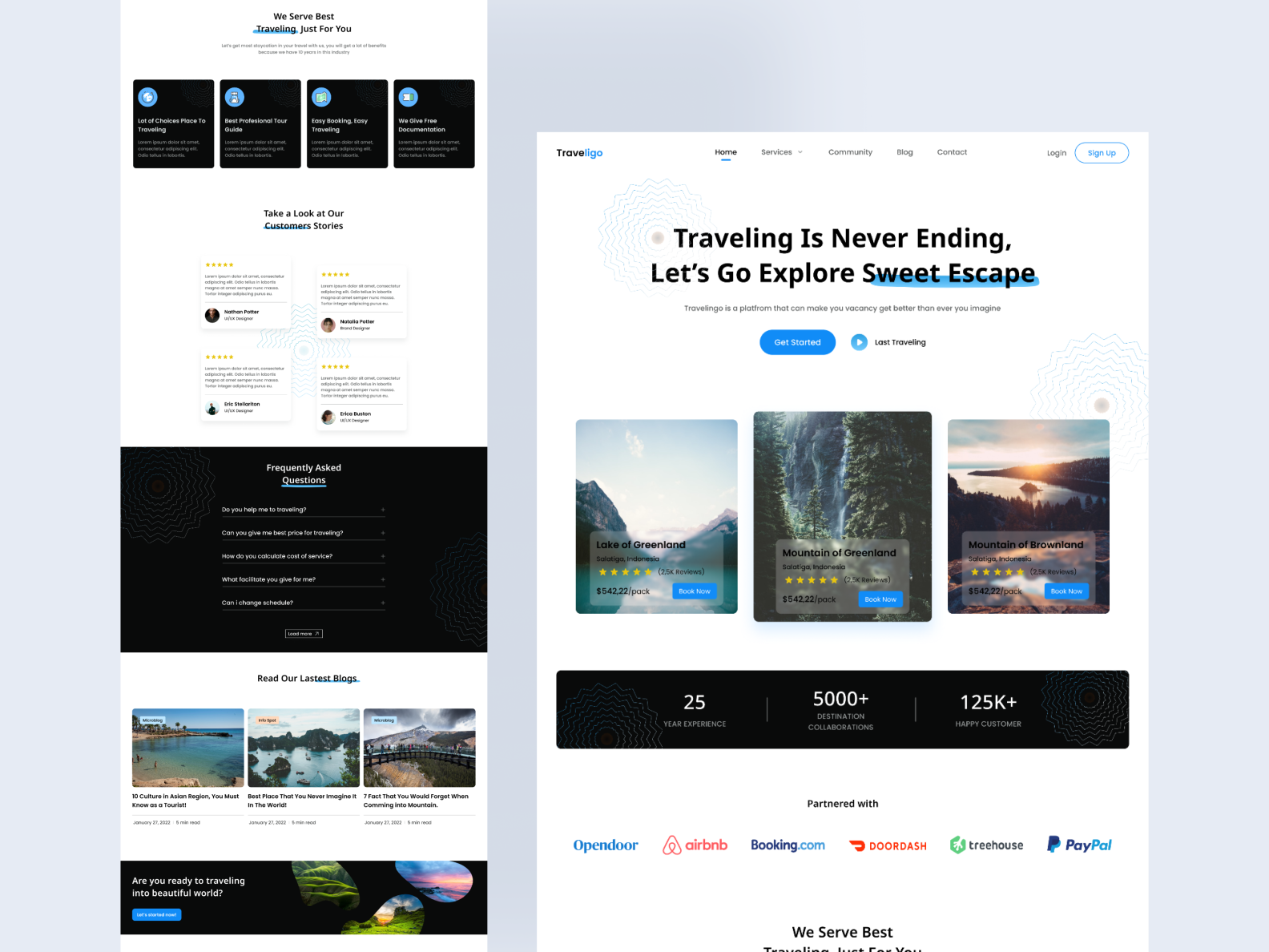 Traveligo - Traveling Website #2 By Dicky Afisena On Dribbble