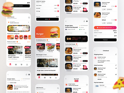 Let's Food - Food Delivery App 10am 10amdesignchallenge app design branding clean delivery delivery app design fast food food food app design food delivery food order foodapp minimalist mobile food app ui uidesign uiux ux