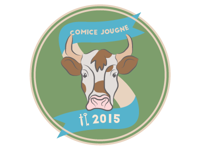 Comice cow logo vache