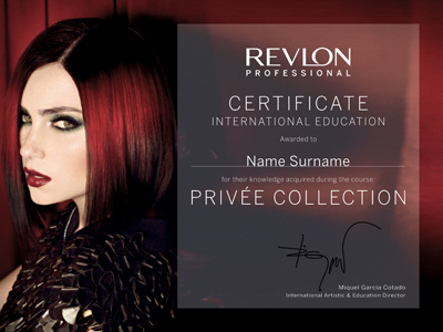 brand certificates certificate cosmetics graphic mkt privee revlon