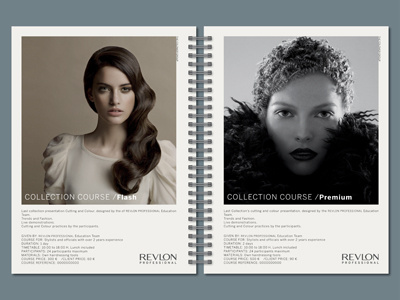 cosmetic education guide book cosmetics cover diffusion graphic guide hair mkt paper revlon wire o