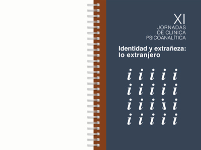 identidad y extrañeza book coaching congress cover graphic psicoanalitic seminar