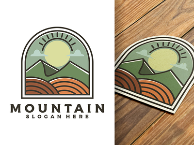 mountain sticker design
