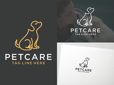 pet care logo design animal care cat clinic company concept cute design dog icon illustration logo pet puppy shop sign symbol template vector veterinary