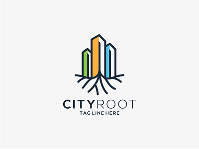 city root logo design