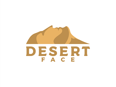 desert face logo design branding creative desert design face graphic icon illustration logo vector