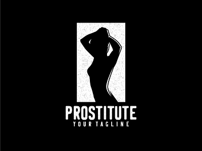 prostitute negative space logo brand branding design graphic icon illustration logo negative space logo prostitute vector