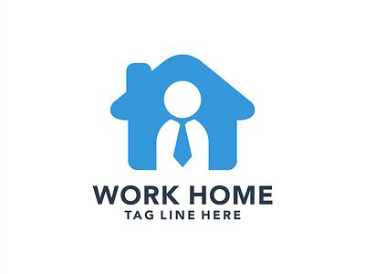 work home logo design business construction design equipment home house industry people work worker