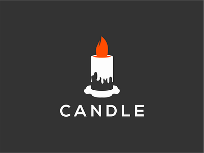 candle logo design candle design fire flame icon illustration logo sign symbol vector