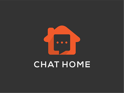 chat home logo design chat concept element graphic home icon illustration internet logo sign symbol vector