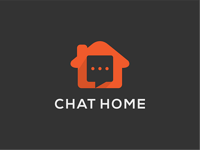 chat home logo design