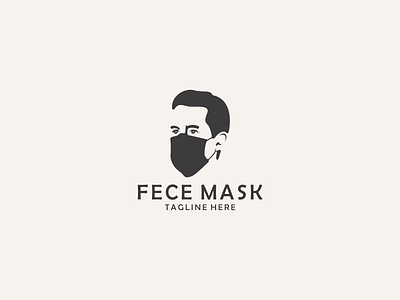 face mask logo design care face health icon illustration isolated logo mask sign symbol vector