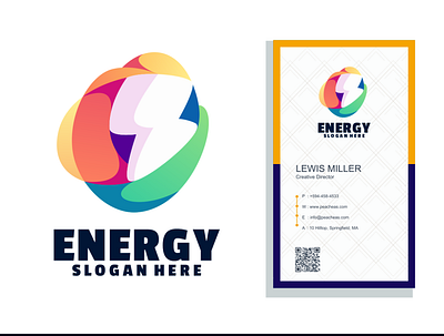 Energy color logo branding design energy graphic icon illustration logo typography ui ux vector