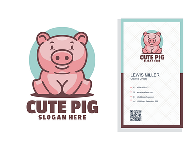 Cute Pig logo