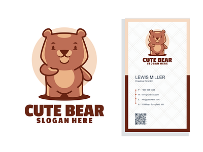 Cute bear logo