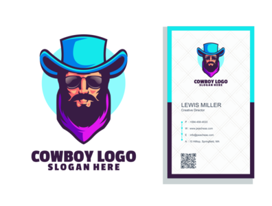 Cowboy logo by satset Std on Dribbble