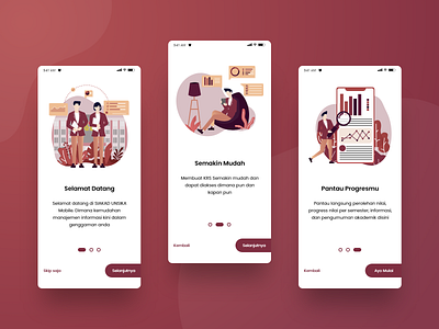 SIAKAD UNSIKA Mobile - Onboarding Screen