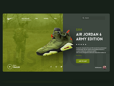 Air Jordan 6 Army Edition air jordan graphic design shoes ui ux