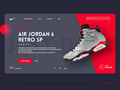 Air Jordan 6 Retro SP air jordan clean design graphic design minimal nike shoes ui web design