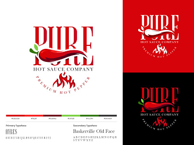 Pure Hot Sauce | Logo Design