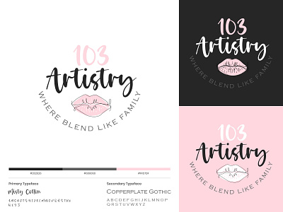 103 Artistry | Beauty Logo Design