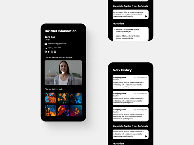 Mobile App Design | Resume App