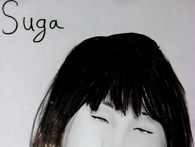 suga (bts) animation artist artwork bts drawing kpop photoshop
