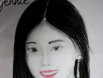 jennie(blackpink) artwork blackpink drawing kpop photoshop