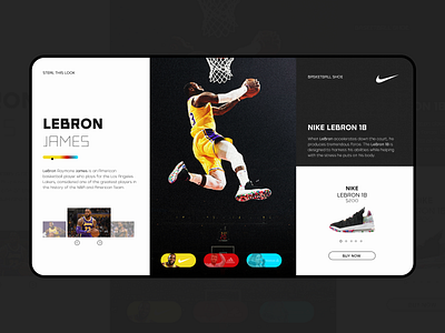 Case Study - Shop Sports adidas design figma figmadesign lebron james nike nike lebron rebook ui web