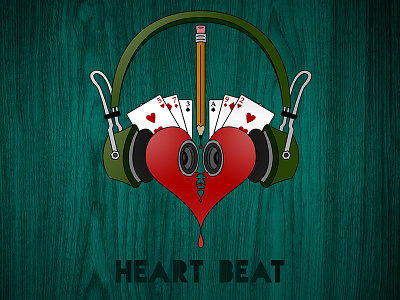 Heart Beat heart heart beat illustration oli keane oliver keane valentines day