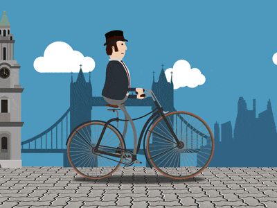 The Evolution Of The Bicycle after effects animation gif history of the bicycle history of the bike illustration mpora oliver keane the evolution of the bicycle the evolution of the bike