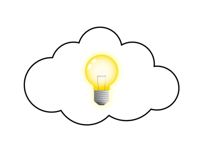 Searching The Cloud For Data after effects animation cloud data gif magnify glass motion graphics
