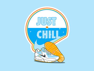 JUST CHILL (Air Max Poster) air max chill day out drops just nike ocean sun sunny