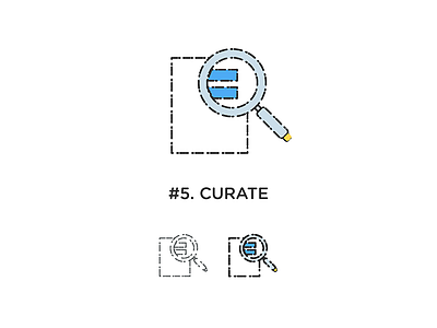THE NEW NORMAL - Rule#5/ Curate branding curation digital help magnify glass research user friendly
