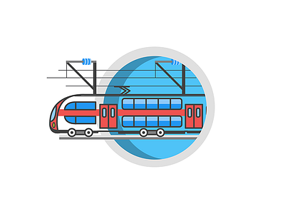 Trainline - Icons Set ( The Train ) icons infographic rail road speed trainline transportation travel trip