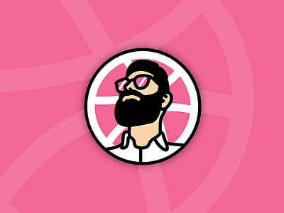 Me, Myself & Dribbble // sticker design