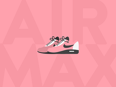 Nike Air Max - Hotline Bling Edition ( pin design ) camouflage color flat illustration nike pattern pin pink shoes sneakers