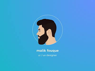 👳🏻 Me, Myself & I -- Updated branding beard designer drake face gradient illustration illustrator side view skin ui ux