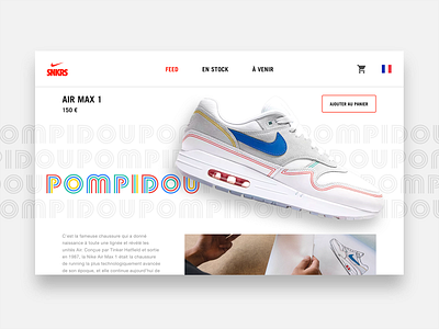 DAILY UI #01 - Air Max 1 Pompidou ( product page )