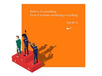 DAILY UI #02 - Nike campaign 2018 ( illustration ) 2018 branding campaign colors design face flat illustration isometric nike perspective shoebox swoosh ui vector