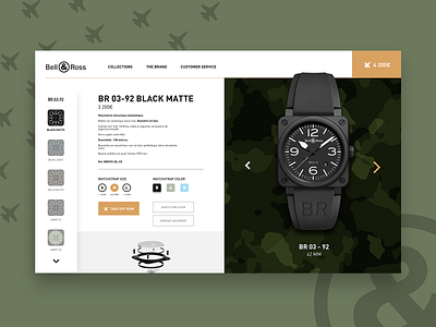 DAILY UI #07 - Bell & Ross ( product page )