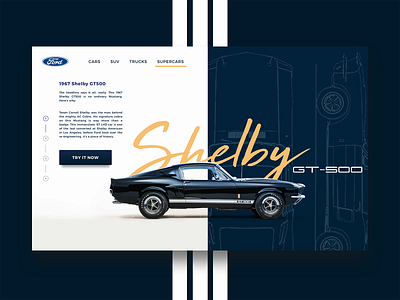 DAILY UI #13 - 1967 Shelby GT500 ( product page ) 1967 american branding car cars colors dailyui dailyuichallenge design flat ford ford mustang gt500 muscle car mustang product page shelby ui ui design vector