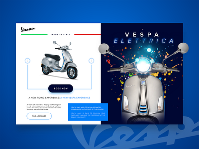 DAILY UI #18 - Vespa Elettrica ( product page )