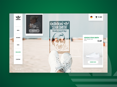 DAILY UI #19 - Adidas Stan Smith ( product page )