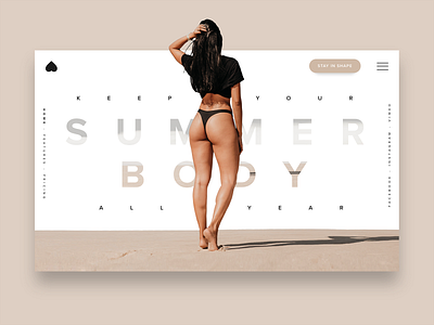 DAILY UI #21 - Summer Body ( training app )