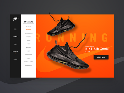 DAILY UI #22 - Nike Running ( product page )